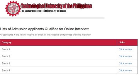 tup admission|tup admission for freshmen.